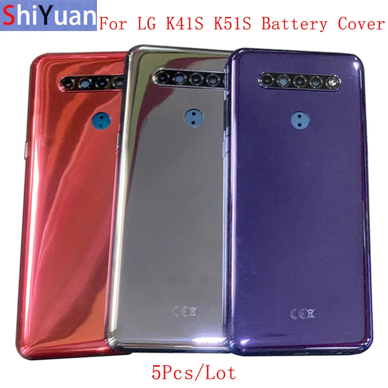5Pcs Battery Cover Rear Door Panel Housing Case For LG K41S K51S Back Cover with Camera Lens Replacement Repair Parts
5Pcs Battery Cover Rear Door Panel Housing Case For LG K41S K51S Back Cover with Camera Lens Replacement Repair Parts