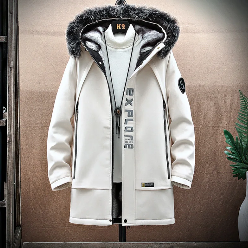 Men's Mid-length Windbreaker Jacket Knee-length coat Chinese Style High Quality Warm Coats Winter Casual Hip Hop Tops Men
Men's Mid-length Windbreaker Jacket Knee-length coat Chinese Style High Quality Warm Coats Winter Casual Hip Hop Tops Men