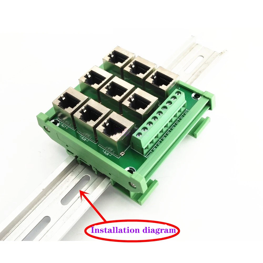 Разъем RJ45 8P8C 9 портов, порт réseau bus carte de terminaux de rupture, bornier, коннектор.
Разъем RJ45 8P8C 9 портов, порт réseau bus carte de terminaux de rupture, bornier, коннектор.