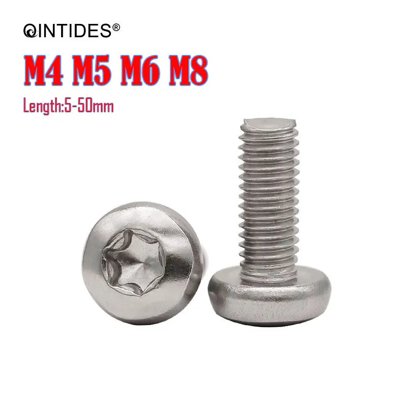 QINTIDES 50/500 шт., длина 5-50 мм, M4, M5, M6, M8, M10, шестишурупы с шестилучевой головкой, винты из нержавеющей стали 304
QINTIDES 50/500 шт., длина 5-50 мм, M4, M5, M6, M8, M10, шестишурупы с шестилучевой головкой, винты из нержавеющей стали 304