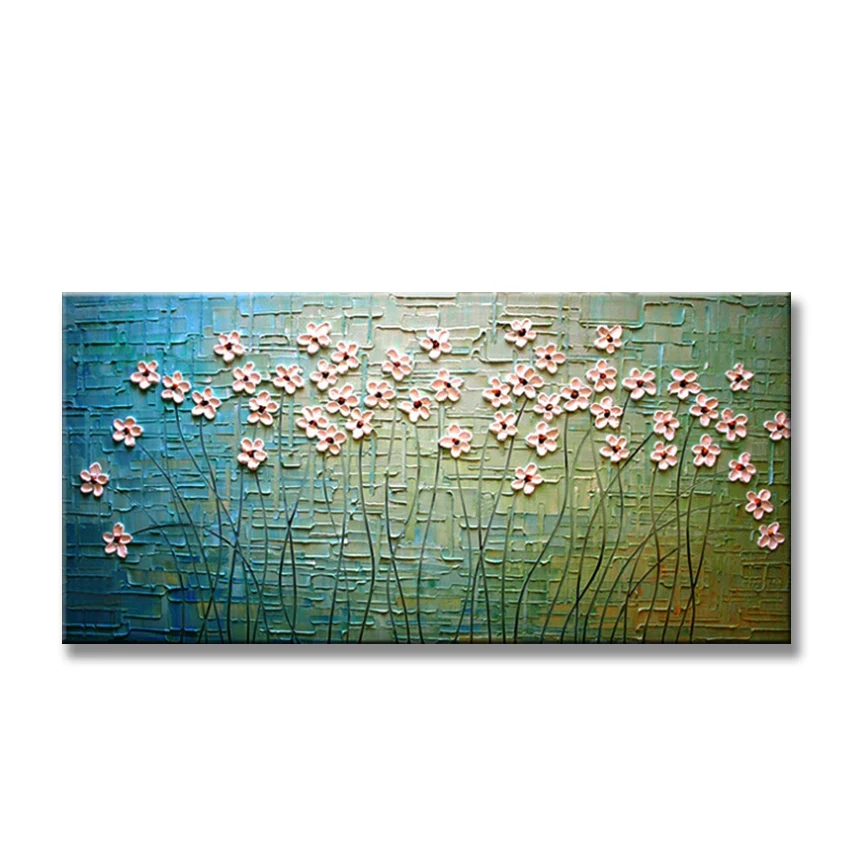 100% Handmade Abstract oil painting on canvas white flowers blue back for wall decor hanging picture for living room eating room
100% Handmade Abstract oil painting on canvas white flowers blue back for wall decor hanging picture for living room eating room