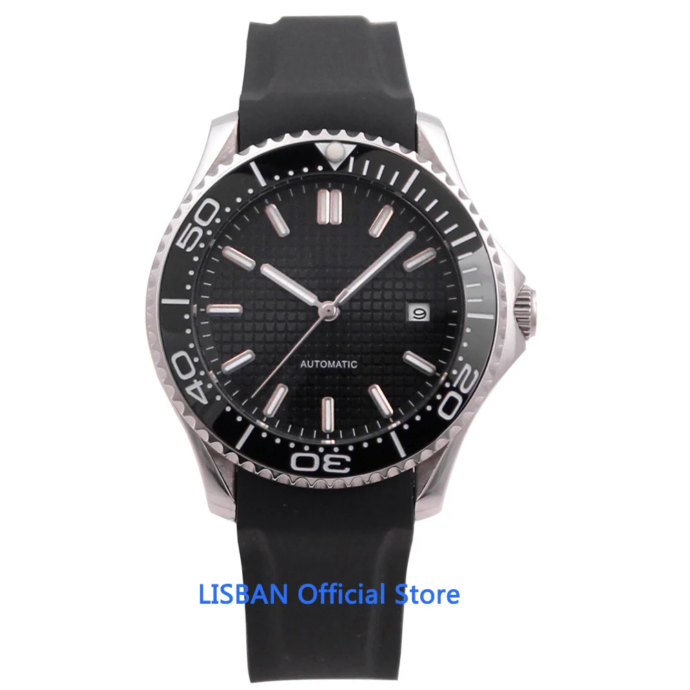 41mm Automatic Mechanical Mens Watch Sterile Dial Rubber Strap Luminous Waterproof Military Calendar Clock Wristwatch Men
41mm Automatic Mechanical Mens Watch Sterile Dial Rubber Strap Luminous Waterproof Military Calendar Clock Wristwatch Men