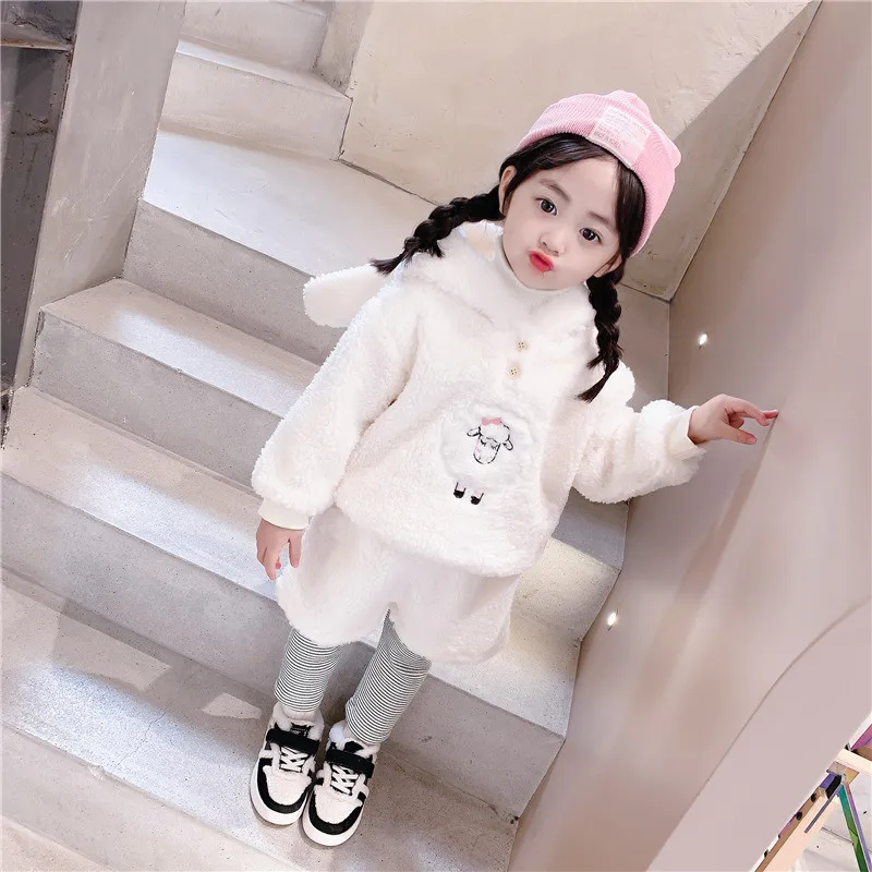 Girls Suit Sweatshirts +Pants Cotton 2Pcs/Sets 2021 Elegant Velvet Warm Winter Autumn Thicken Teenager Outdoor Children Clothing
Girls Suit Sweatshirts +Pants Cotton 2Pcs/Sets 2021 Elegant Velvet Warm Winter Autumn Thicken Teenager Outdoor Children Clothing