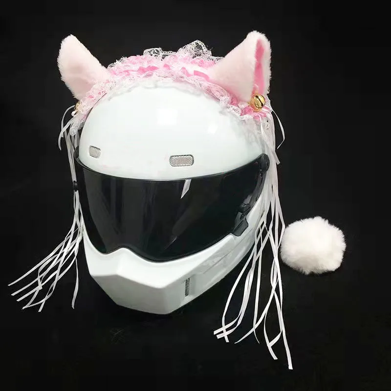 DIY Motorcycle Electric Helmet Decoration Cute Lolita Cat Ears With Tail Motocross Motorbike Helmet Accessories Stickers Cosplay
DIY Motorcycle Electric Helmet Decoration Cute Lolita Cat Ears With Tail Motocross Motorbike Helmet Accessories Stickers Cosplay