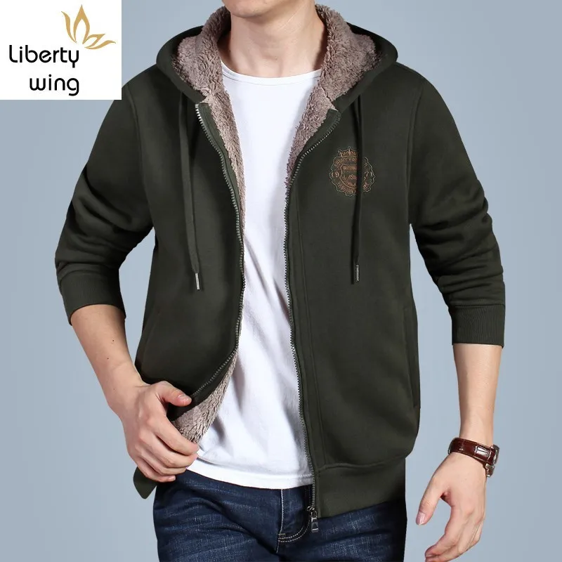 Casual Thick Fleece Lining Mens Winter Warm Sweatshirt Fashion Long Sleeve Open Stitch Streetwear Male Hooded Jackets Plus Size
Casual Thick Fleece Lining Mens Winter Warm Sweatshirt Fashion Long Sleeve Open Stitch Streetwear Male Hooded Jackets Plus Size