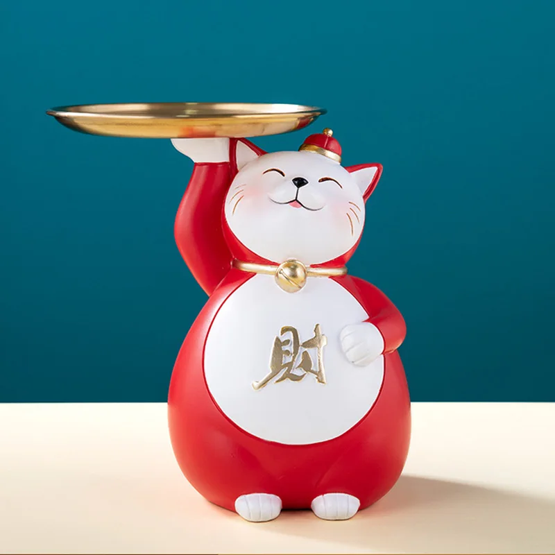 Lucky Cat Key Candy Bowl, Household Sculpture Figurine, Candy Container, Home Table Decoration Accessories
Lucky Cat Key Candy Bowl, Household Sculpture Figurine, Candy Container, Home Table Decoration Accessories