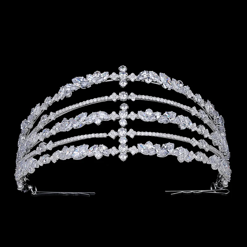 Hadiyana Luxury Cubic Zirconia Wedding Tiara Crown Bride Hair Accessories Tiaras High Quality Princess Crown Party BC4721
Hadiyana Luxury Cubic Zirconia Wedding Tiara Crown Bride Hair Accessories Tiaras High Quality Princess Crown Party BC4721