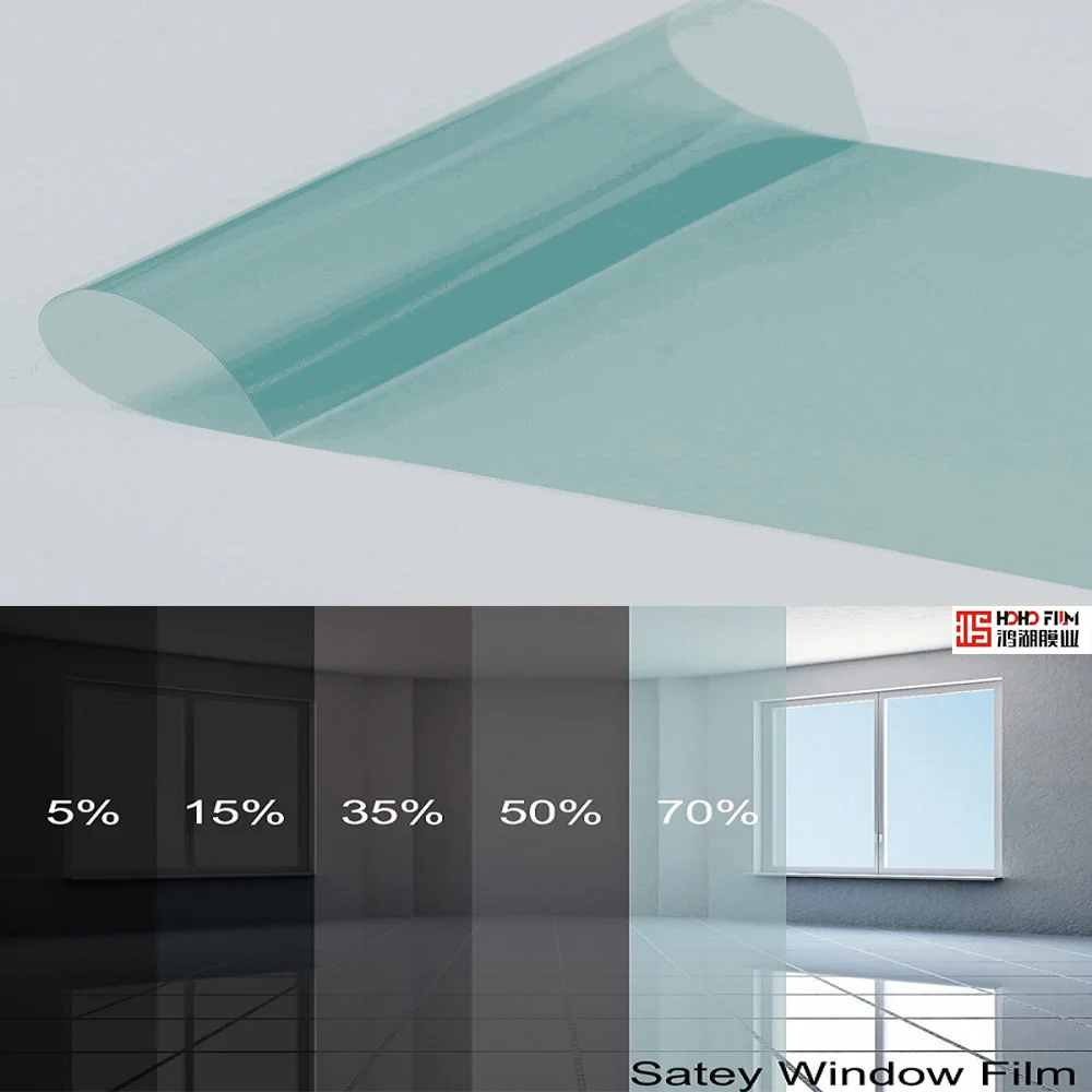 HOHOFILM 70%VLT Light Blue Window Film 4Mil UV Proof Film Safety Window sticker Adhesive Sticker Sun Block Heat Solar Protection
HOHOFILM 70%VLT Light Blue Window Film 4Mil UV Proof Film Safety Window sticker Adhesive Sticker Sun Block Heat Solar Protection