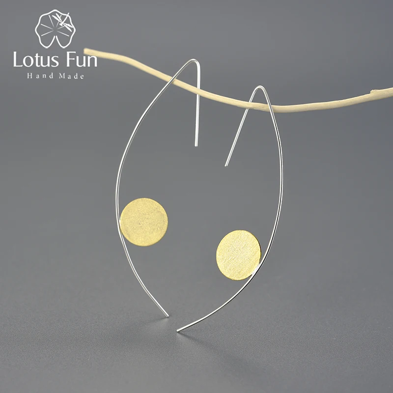 Lotus Fun Real 925 Sterling Silver Handmade Designer Fine Jewelry Modern Minimalism Style Geometric Drop Earrings for Women Gift
Lotus Fun Real 925 Sterling Silver Handmade Designer Fine Jewelry Modern Minimalism Style Geometric Drop Earrings for Women Gift