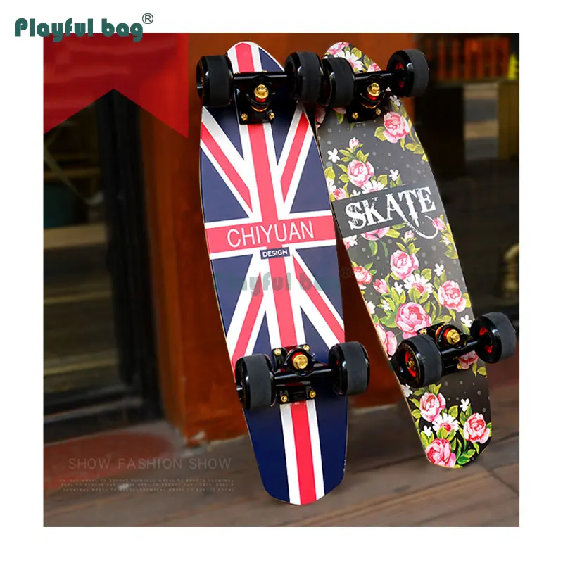 Playful Bag 68*18CM Maple skateboard Four-wheeled adult land surfing board Children big fish skateboard Skate board AMA37
Playful Bag 68*18CM Maple skateboard Four-wheeled adult land surfing board Children big fish skateboard Skate board AMA37