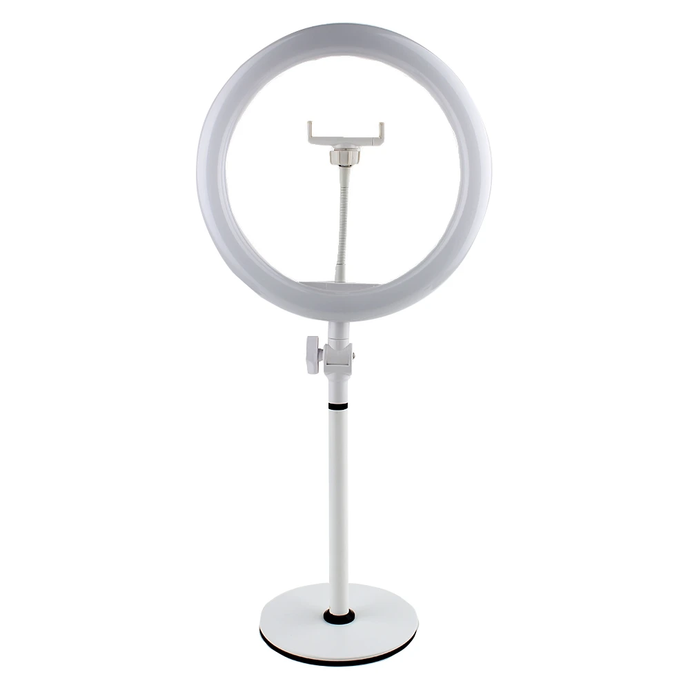 Table Top 10-inch USB Ring Light Color Temperature 3800k to 6800k 3 Light Modes with Flexible Smartphone Stand
Table Top 10-inch USB Ring Light Color Temperature 3800k to 6800k 3 Light Modes with Flexible Smartphone Stand