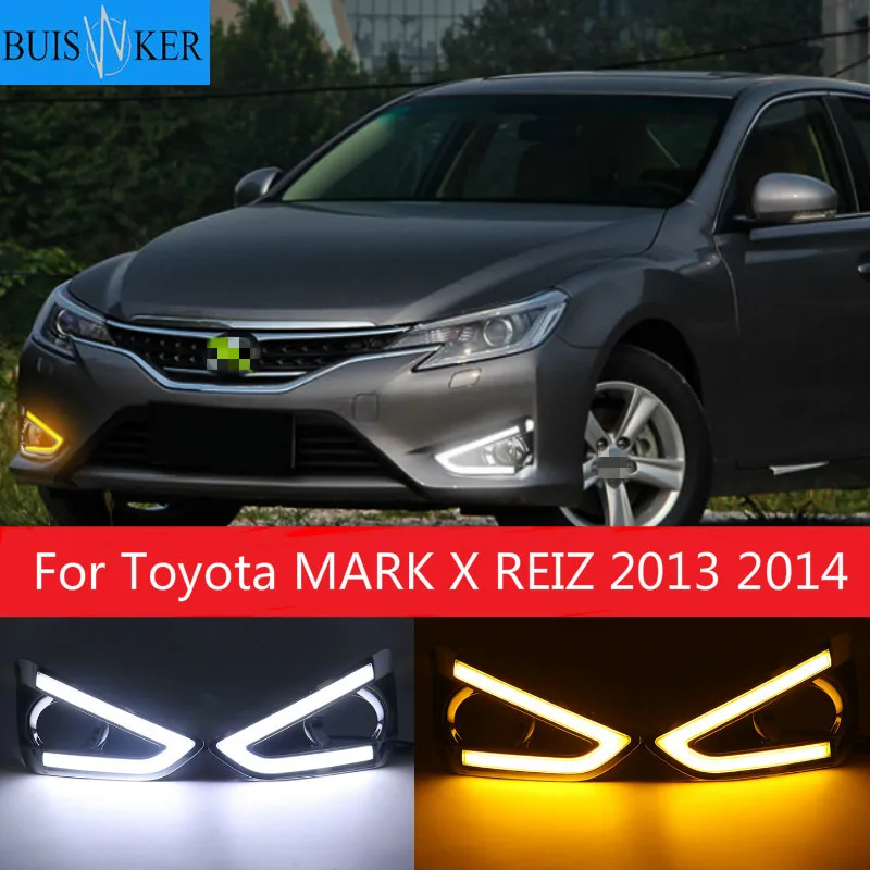1Pair LED DRL Daytime Running Light With Turn Signal Fog Lamp DRL For Toyota MARK X REIZ 2013 2014
1Pair LED DRL Daytime Running Light With Turn Signal Fog Lamp DRL For Toyota MARK X REIZ 2013 2014