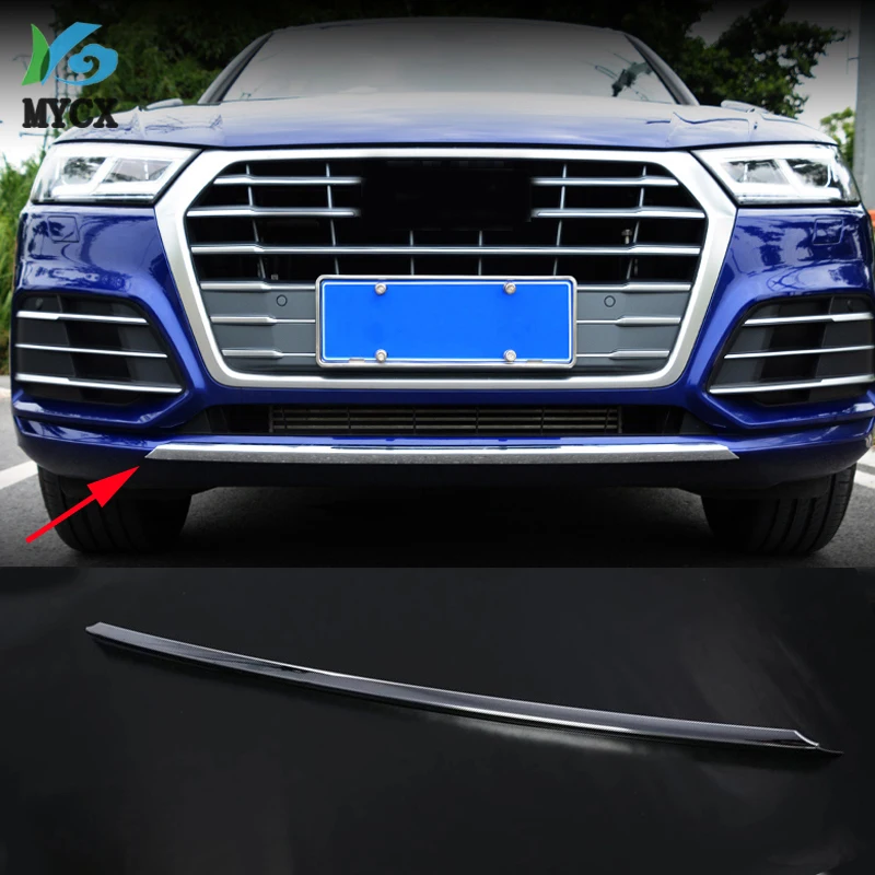 for Audi Q5L 2018 2019 Exterior front Lower Bumper Guard Molding Trim Frame Cover ABS Matte silver Auto Styling sticker
for Audi Q5L 2018 2019 Exterior front Lower Bumper Guard Molding Trim Frame Cover ABS Matte silver Auto Styling sticker