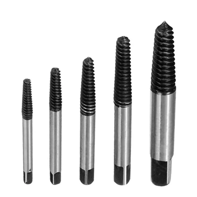 5pcs Damaged Screw Extractor Drill Bits Guide Set Broken Speed Out Easy out Bolt Stud Stripped Screw Remover Tool For Car Wood
5pcs Damaged Screw Extractor Drill Bits Guide Set Broken Speed Out Easy out Bolt Stud Stripped Screw Remover Tool For Car Wood