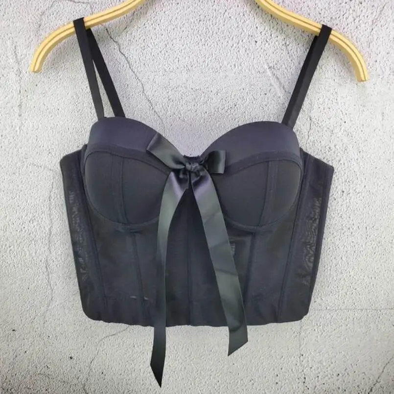 2021 Solid Color Mesh Camisole Fashion Slim Bustier Cropped Tops Women Push Up Gathered Bra Female Push Up Tank p135
2021 Solid Color Mesh Camisole Fashion Slim Bustier Cropped Tops Women Push Up Gathered Bra Female Push Up Tank p135
