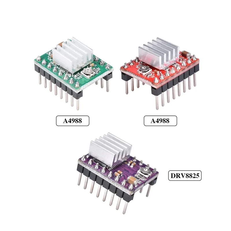 Драйвер шагового двигателя A4988 DRV8825 с радиатором StepStick Carrier Reprap RAMPS 1,4 1,5 1.6 Запчасти для 3D-принтера
Драйвер шагового двигателя A4988 DRV8825 с радиатором StepStick Carrier Reprap RAMPS 1,4 1,5 1.6 Запчасти для 3D-принтера