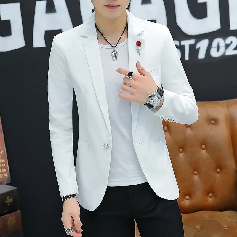 2024 Men's New Slim Fit Handsome Casual Suit Youth Solid Color Single Button mens blazer jacket
2024 Men's New Slim Fit Handsome Casual Suit Youth Solid Color Single Button mens blazer jacket