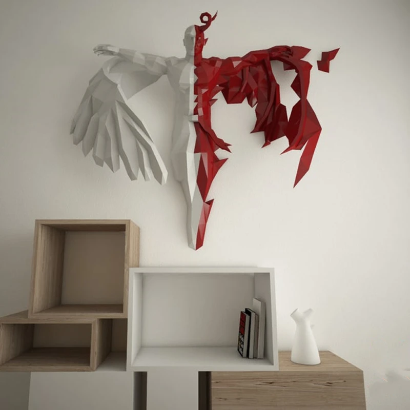 Angel Papercraft DIY 3D Paper Model FanArt Low Poly Sculpture Pepakura Manualidad Home Wall Hangings Decoration Handmade Jigsaw
Angel Papercraft DIY 3D Paper Model FanArt Low Poly Sculpture Pepakura Manualidad Home Wall Hangings Decoration Handmade Jigsaw