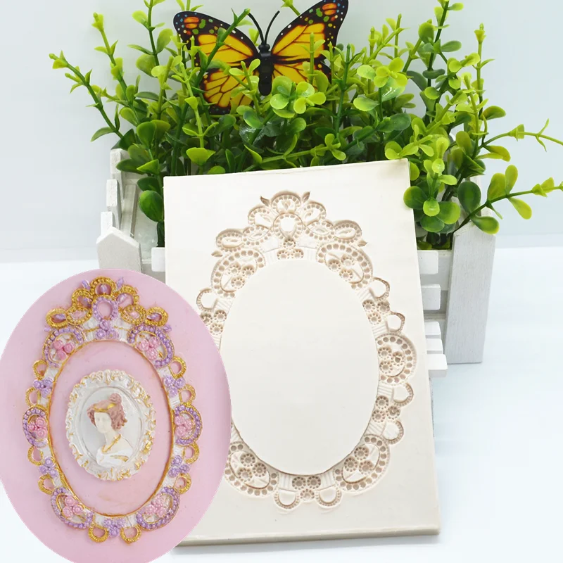 European Style Frame Silicone Mold Kitchen Resin Baking Tool DIY Cake Pastry Fondant Moulds Chocolate Dessert Lace Decoration
European Style Frame Silicone Mold Kitchen Resin Baking Tool DIY Cake Pastry Fondant Moulds Chocolate Dessert Lace Decoration