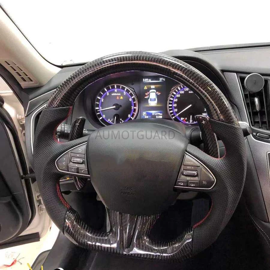 Высокое качество для Infiniti Q50 Red Sport Q60 QX50 индивидуальное углеродное волокно кожаное рулевое колесо 2013 2014 2015 2016
Высокое качество для Infiniti Q50 Red Sport Q60 QX50 индивидуальное углеродное волокно кожаное рулевое колесо 2013 2014 2015 2016