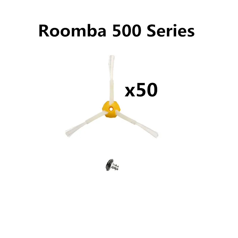 50 шт., щетка с тремя лапами для робота-пылесоса Irobot Roomba 500, 510, 530, 540, 550, 560, 570, 580, 590, запчасти для робота-пылесоса (с бесплатным винтом)
50 шт., щетка с тремя лапами для робота-пылесоса Irobot Roomba 500, 510, 530, 540, 550, 560, 570, 580, 590, запчасти для робота-пылесоса (с бесплатным винтом)