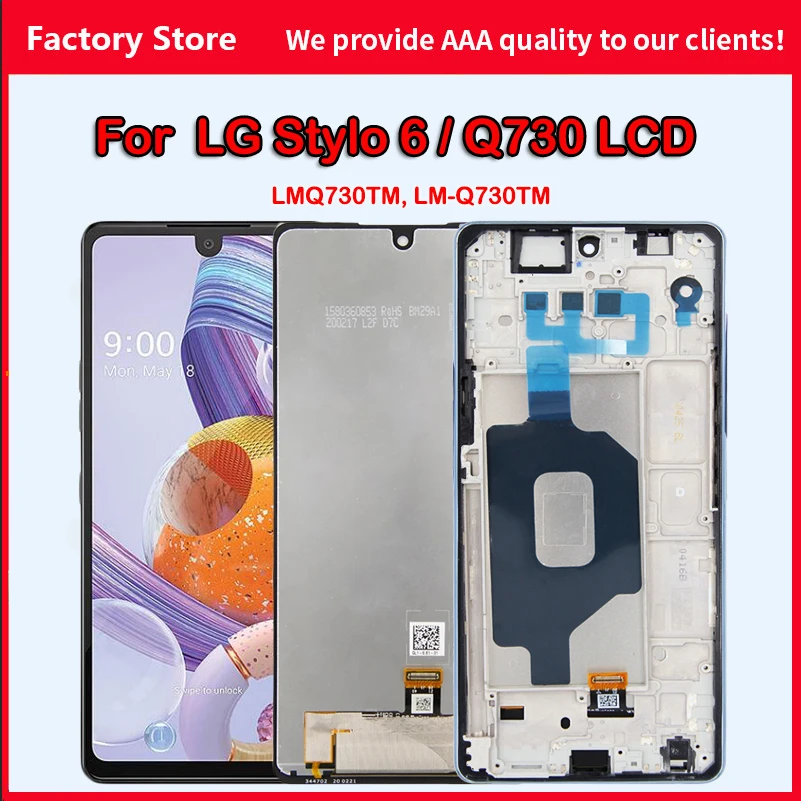 10-Touch AAA Quality LCD For LG Stylo 6 LCD With Frame Display Screen For LG Q730 LM-Q730TM Screen Display
10-Touch AAA Quality LCD For LG Stylo 6 LCD With Frame Display Screen For LG Q730 LM-Q730TM Screen Display