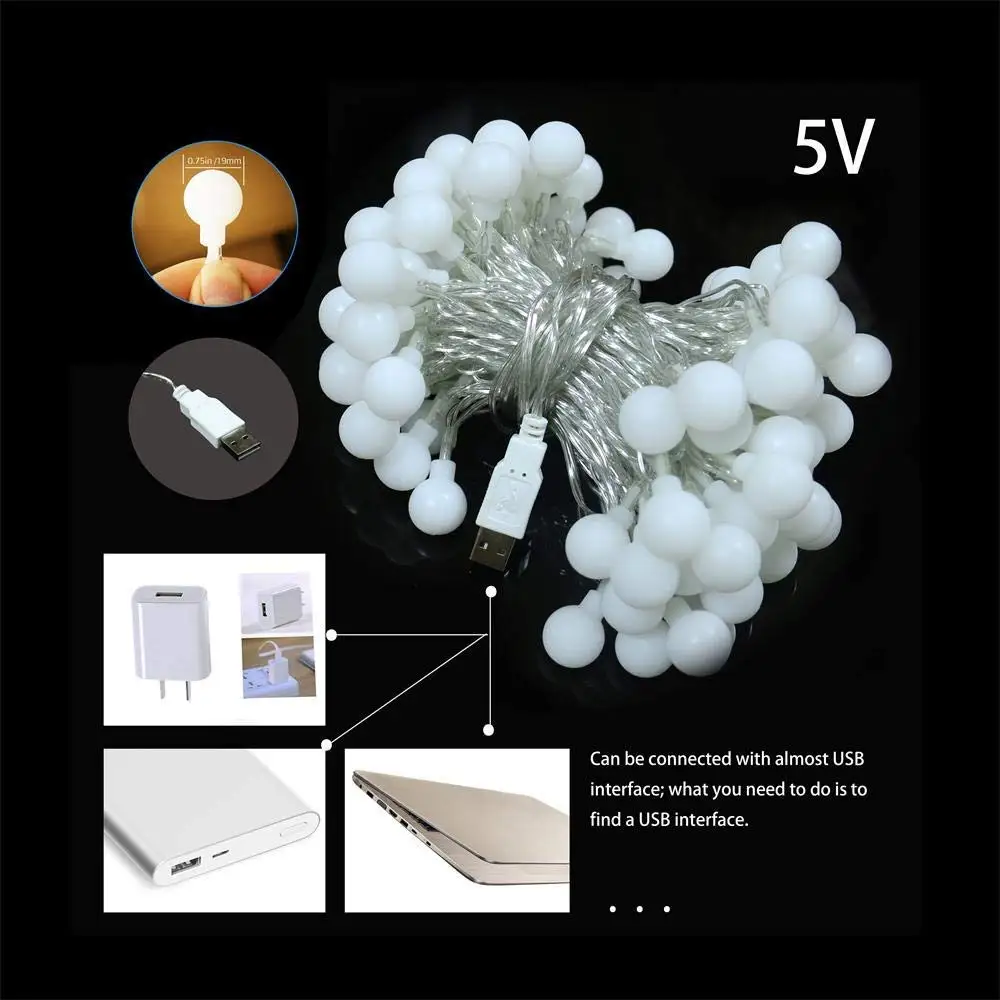 Christmas Lights 2m 3m 5m 10M LED String Light USB Waterproof Fairy Lights For Party Wedding Holiday LED Lights Xmas Ball 5V
Christmas Lights 2m 3m 5m 10M LED String Light USB Waterproof Fairy Lights For Party Wedding Holiday LED Lights Xmas Ball 5V