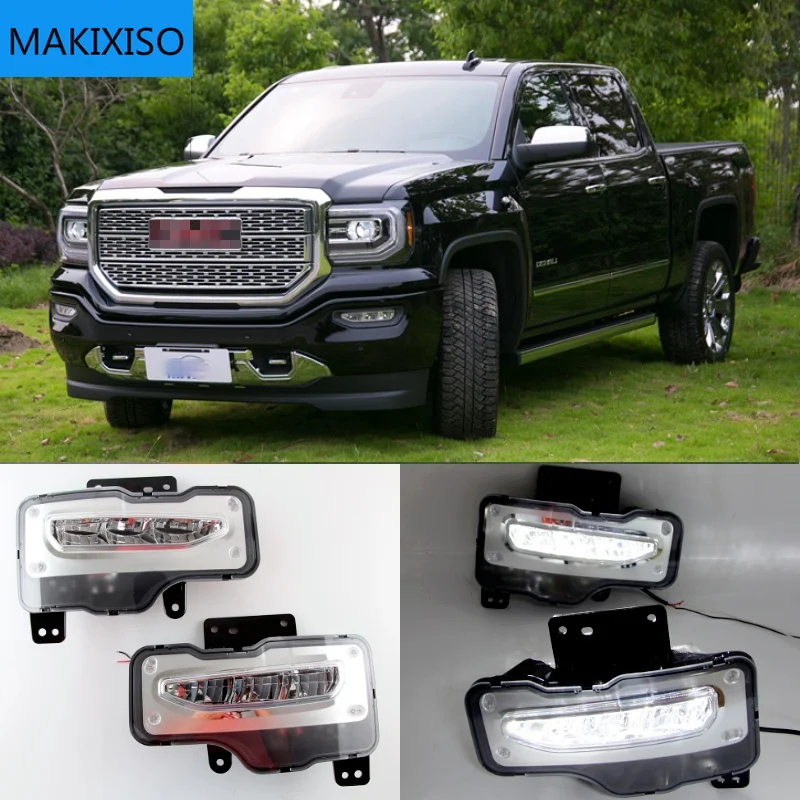1 Pair LED Daytime Running Light Front Bumper Fog Lights Driving Lamps with Switch for GMC Sierra 1500 2016-2018
1 Pair LED Daytime Running Light Front Bumper Fog Lights Driving Lamps with Switch for GMC Sierra 1500 2016-2018