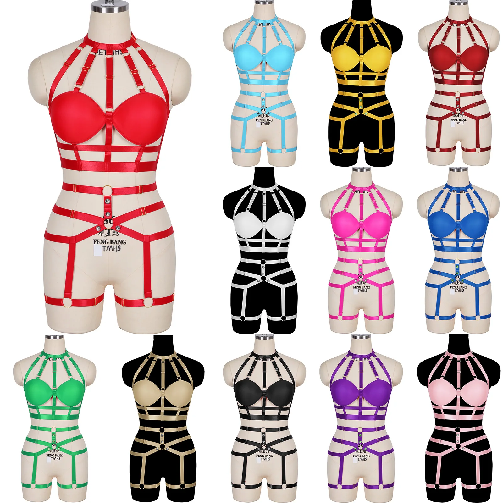 Fetish Pentagram Full Body Harness For Women Erotic Lingerie Suspenders Belt Harness Sexy Lingerie Bondage Harness Cage Bra
Fetish Pentagram Full Body Harness For Women Erotic Lingerie Suspenders Belt Harness Sexy Lingerie Bondage Harness Cage Bra