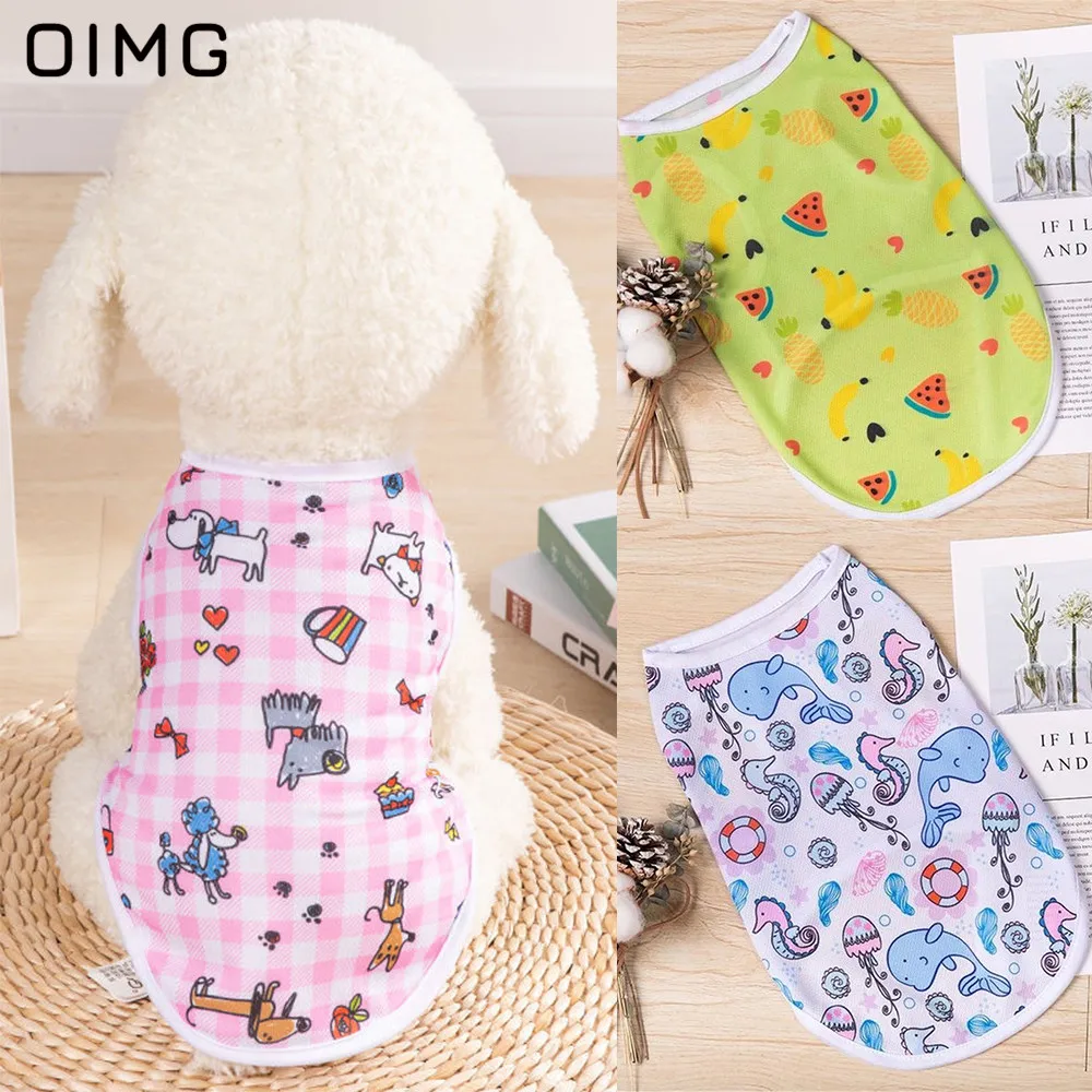OIMG Pet Dog Clothes Animals World Print Cartoon Dog Shirts Cat Chihuahua Teddy Summer Puppy Sleevless T-shirts For Small Dogs
OIMG Pet Dog Clothes Animals World Print Cartoon Dog Shirts Cat Chihuahua Teddy Summer Puppy Sleevless T-shirts For Small Dogs
