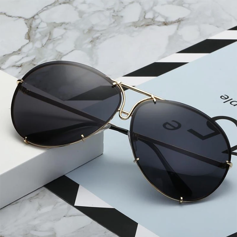 Oversized Women's Pilot Sunglasses Fashion Luxury Brand Designer Metal Retro Sunglasses For Female Mirror Ladies Glasses UV400
Oversized Women's Pilot Sunglasses Fashion Luxury Brand Designer Metal Retro Sunglasses For Female Mirror Ladies Glasses UV400