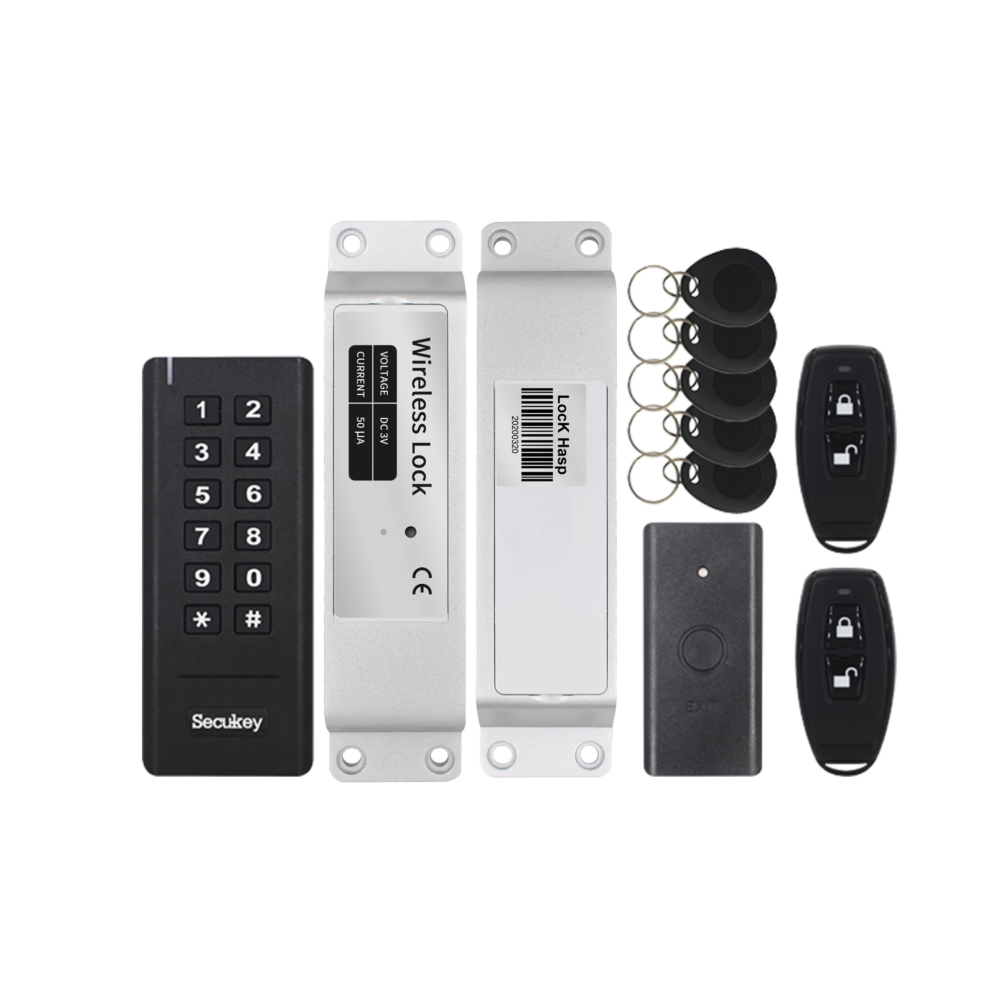 High Security Remote Open-door Door Lock RFID Card Reader Wireless Access Control Electronic Lock Kit
High Security Remote Open-door Door Lock RFID Card Reader Wireless Access Control Electronic Lock Kit