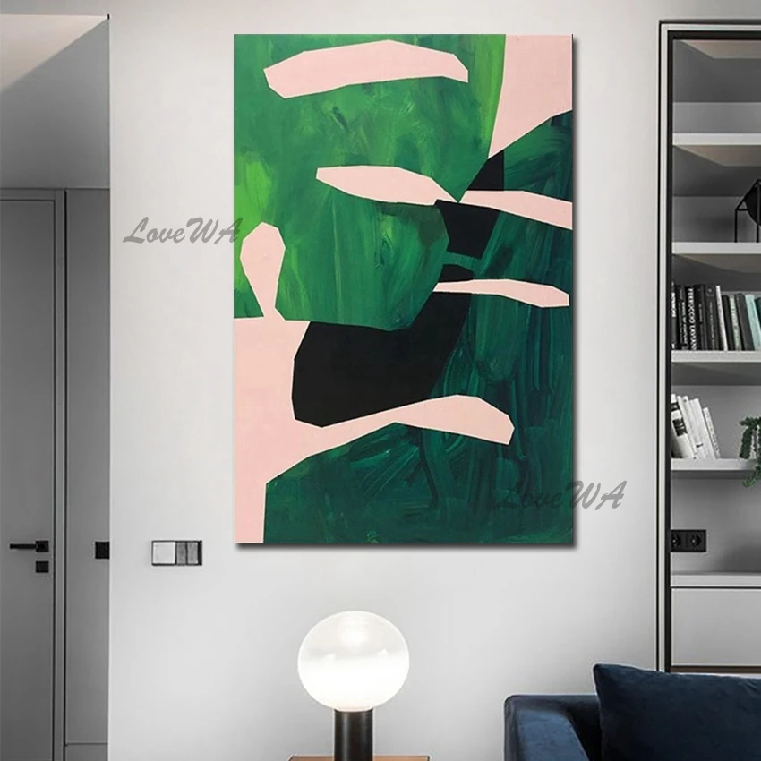 Frameless Abstract Oil Painting Green and Black Color Modern Wall Art Handpainted Oil Painting On Canvas For Home Picture
Frameless Abstract Oil Painting Green and Black Color Modern Wall Art Handpainted Oil Painting On Canvas For Home Picture