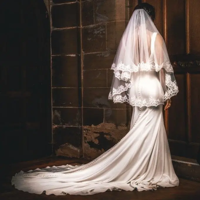 TOPQUEEN V79 Two Tier Wedding Veil with Blusher Bridal Veils Cover Front and Back Spanish Lace Blanket Short Wedding Veils
TOPQUEEN V79 Two Tier Wedding Veil with Blusher Bridal Veils Cover Front and Back Spanish Lace Blanket Short Wedding Veils