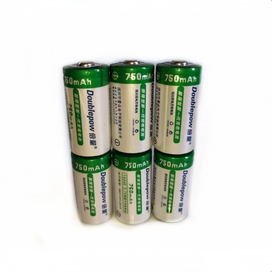 6pcs/lot Original 3.7V 750mAh CR123A rechargeable battery 16340 lithium ion rechargeable lithium battery
6pcs/lot Original 3.7V 750mAh CR123A rechargeable battery 16340 lithium ion rechargeable lithium battery