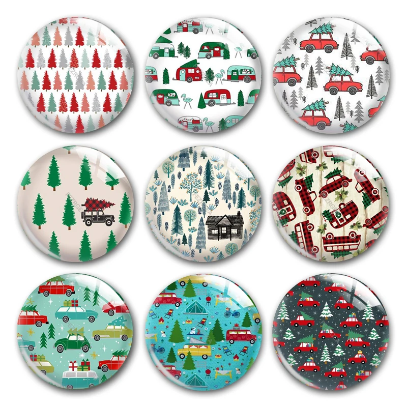 Handmade X-Mas Christmas Pine Tree Car Camping Round Photo Glass Cabochons Demo Flat Back DIY Jewelry Making Findings Accessory
Handmade X-Mas Christmas Pine Tree Car Camping Round Photo Glass Cabochons Demo Flat Back DIY Jewelry Making Findings Accessory