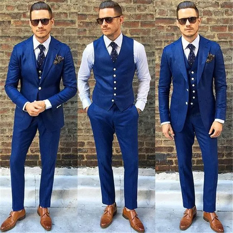 Royal Blue Grooms Tuxedos 2023 Handmade Best Men Suits For Weddings Men's Formal Prom Suits( Jacket+Pants+Vest+Tie)
Royal Blue Grooms Tuxedos 2023 Handmade Best Men Suits For Weddings Men's Formal Prom Suits( Jacket+Pants+Vest+Tie)