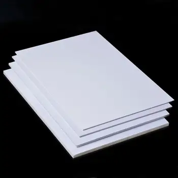 PVC 폼 보드 플라스틱 모델 PVC 폼 시트 보드, 흰색 폼 보드 모델 플레이트, 0.2mm ~ 1mm 두께, 100x200mm, 5 개