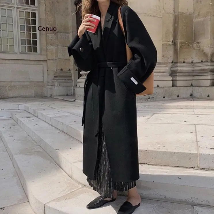 Wool Coat Women 2020 Winter Wool Double-Sided Wool Coat Handmade Female Wool High End X-Long Outerwear with Belt Manteau Femme
Wool Coat Women 2020 Winter Wool Double-Sided Wool Coat Handmade Female Wool High End X-Long Outerwear with Belt Manteau Femme