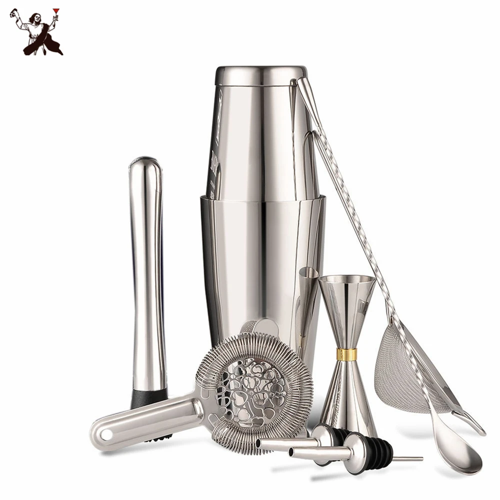 Stainless Steel Cocktail Shaker 8pcs Bar Set Cocktail Apparatus Boston Shaker Bartender browserKit Bars Set Tools
Stainless Steel Cocktail Shaker 8pcs Bar Set Cocktail Apparatus Boston Shaker Bartender browserKit Bars Set Tools