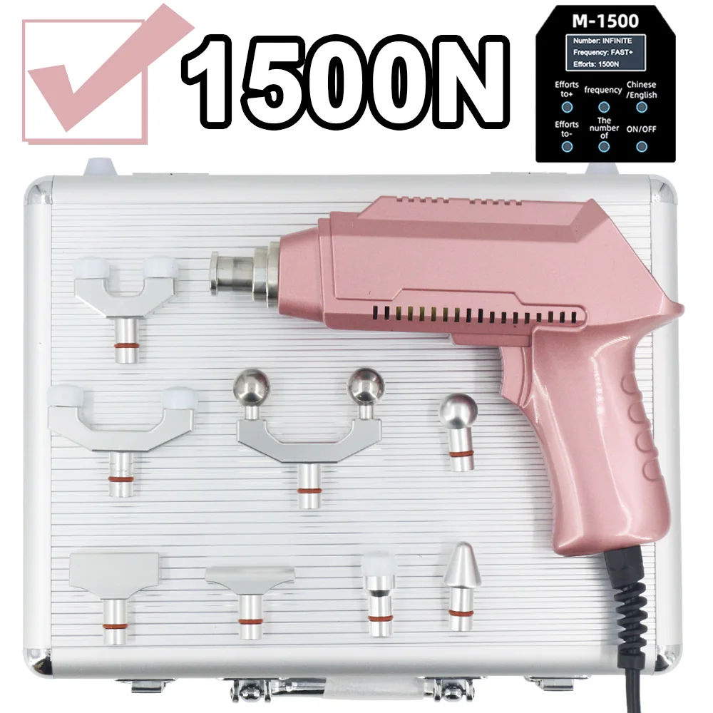 Chiropractic Adjustment Tool 30 level adjustable 8 heads Replaceable Electric Gun Spine Massage Instrument 1500N
Chiropractic Adjustment Tool 30 level adjustable 8 heads Replaceable Electric Gun Spine Massage Instrument 1500N
