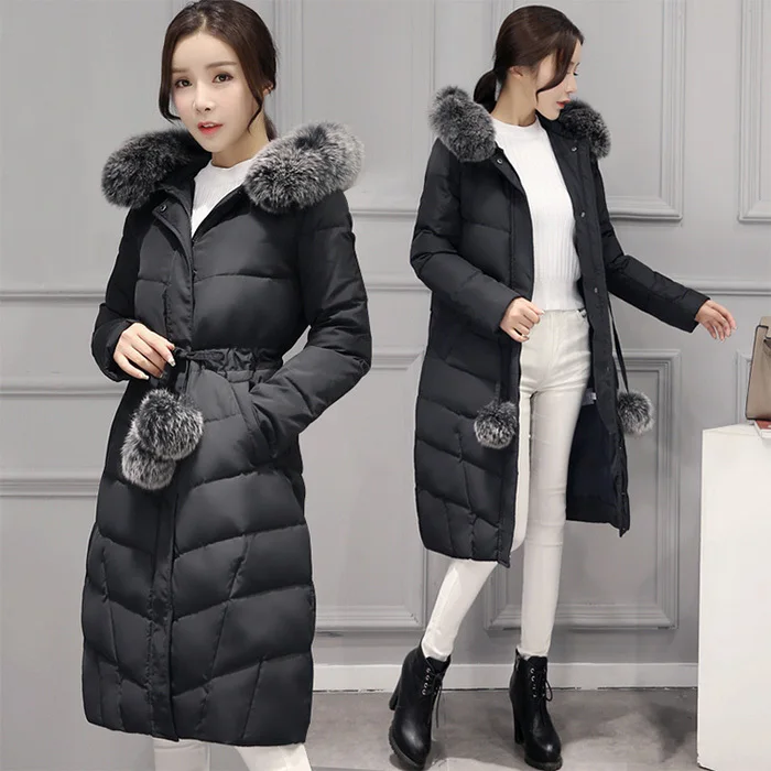 Duck Down Jacket Long Women Winter Fox Fur Collar Korean Coat Femenino Thicken Womens Coats Casacas Para Mujer KJ372
Duck Down Jacket Long Women Winter Fox Fur Collar Korean Coat Femenino Thicken Womens Coats Casacas Para Mujer KJ372