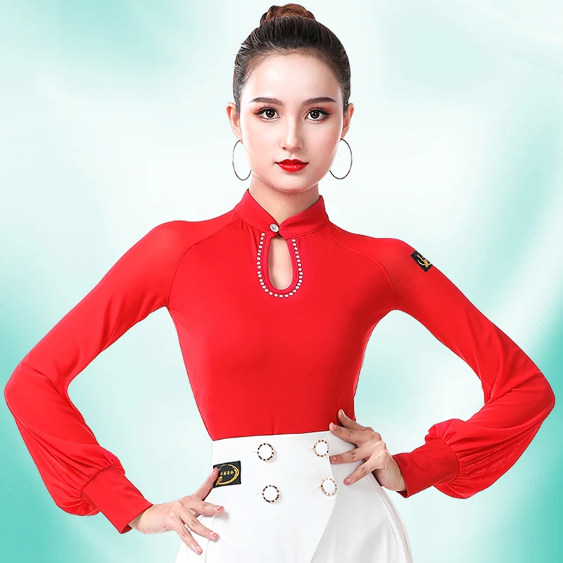 Fashion Latin Dance Tops Shirt Female Adult Autumn Long Sleeved Ballroom Samba Salsa Dance Practice Clothes Plus Size DWY3222
Fashion Latin Dance Tops Shirt Female Adult Autumn Long Sleeved Ballroom Samba Salsa Dance Practice Clothes Plus Size DWY3222