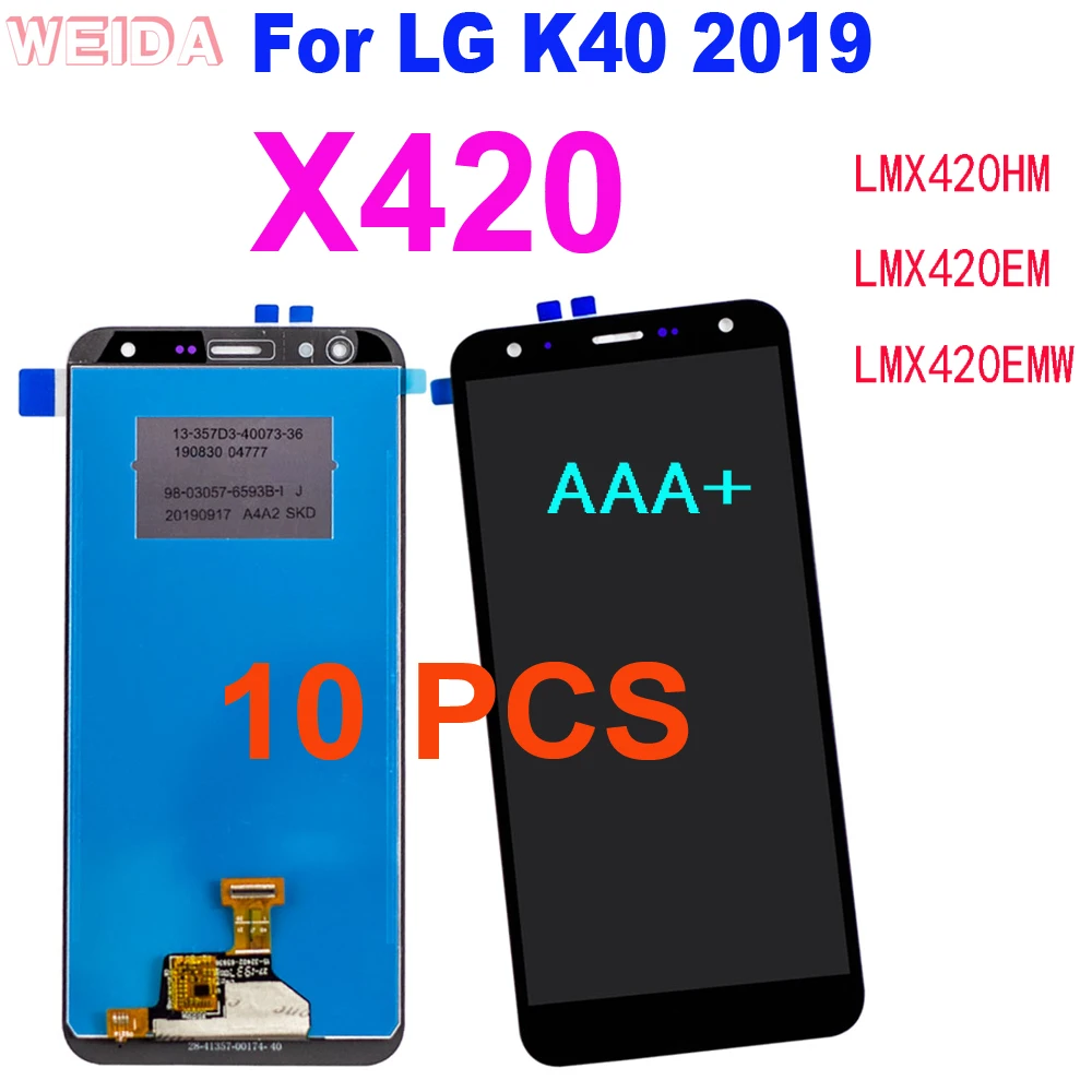 10 шт. AAA + ЖК-дисплей для LG K40 2019, ЖК-дисплей для LG X420 LCD LMX420HM LMX420EM LMX420EMW
10 шт. AAA + ЖК-дисплей для LG K40 2019, ЖК-дисплей для LG X420 LCD LMX420HM LMX420EM LMX420EMW