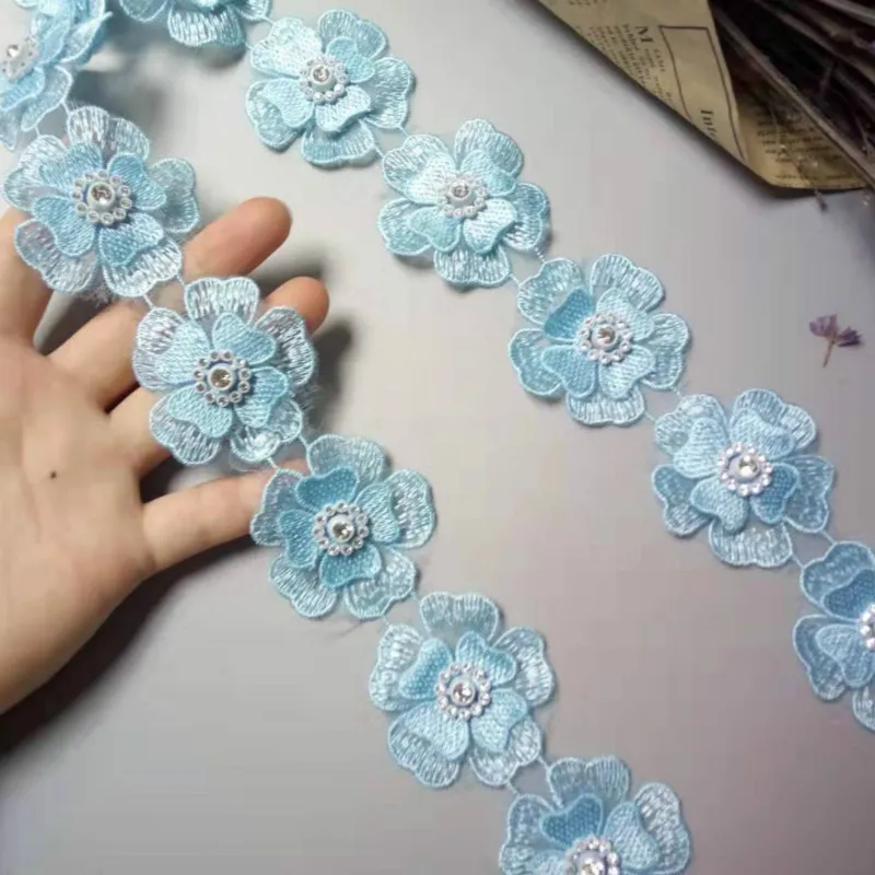 10PCS Blue Pearl Flower DIY Soluble Wedding Lace Lace Trim Knitting Embroidered Handmade Patchwork Ribbon Sewing Craft 5X5CM
10PCS Blue Pearl Flower DIY Soluble Wedding Lace Lace Trim Knitting Embroidered Handmade Patchwork Ribbon Sewing Craft 5X5CM