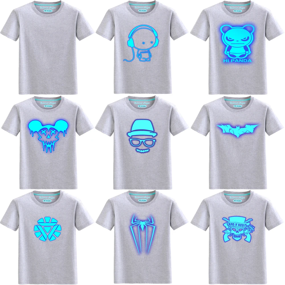 Christmas Fashion Luminous T-shirt Children Boys Cartoon Casual Short Sleeve Tees Kids Cotton Tops For Girls Clothes 3-15 Years
Christmas Fashion Luminous T-shirt Children Boys Cartoon Casual Short Sleeve Tees Kids Cotton Tops For Girls Clothes 3-15 Years