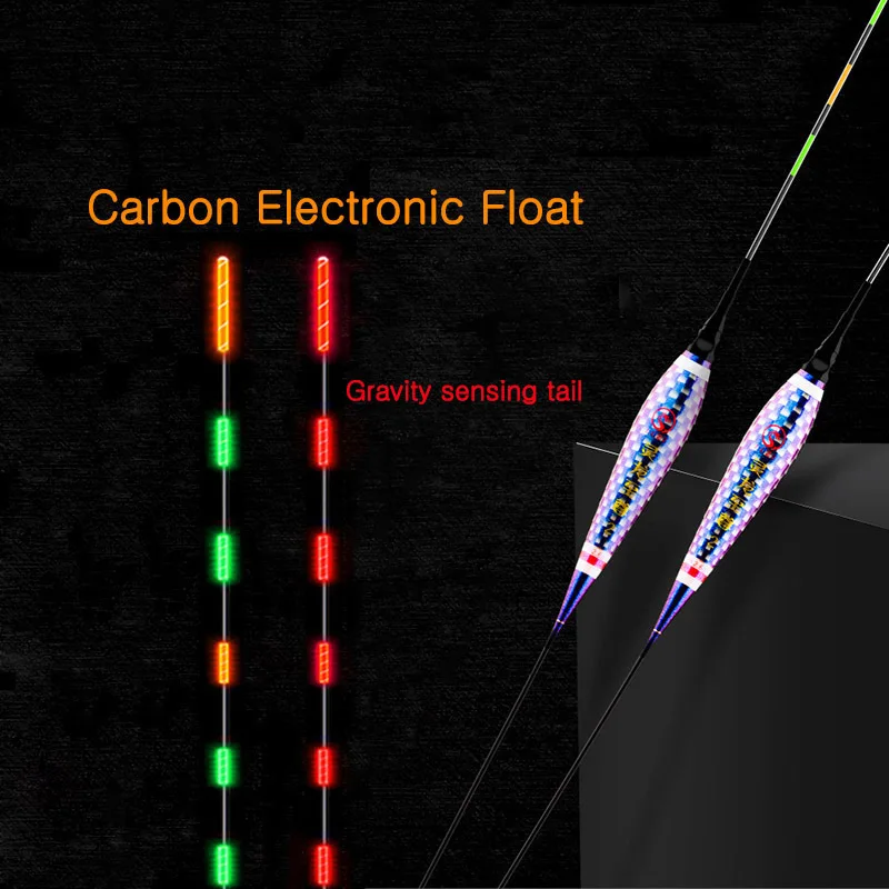 1Pcs 2024 New Carbon Fiber Smart LED Night Fishing Float Accessories Gravity Sensing Tail Bite Hook Color-changing Buoy
1Pcs 2024 New Carbon Fiber Smart LED Night Fishing Float Accessories Gravity Sensing Tail Bite Hook Color-changing Buoy