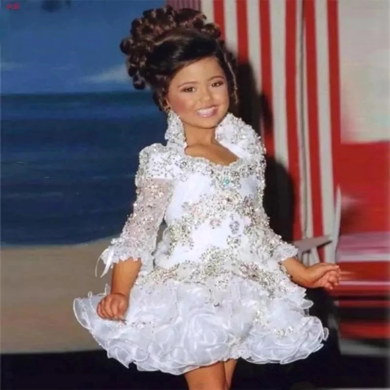 White Girls Pageant Dresses For Weddings A-line V-neck Short Mini Organza Beaded Short Flower Girl Dresses For Little Girls
White Girls Pageant Dresses For Weddings A-line V-neck Short Mini Organza Beaded Short Flower Girl Dresses For Little Girls