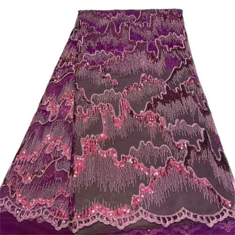 2022 fuchsia New Sequins Design French Tulle Lace Fabric High Quality Sequined African Mesh Lace Fabric For Wedding Party Sew
2022 fuchsia New Sequins Design French Tulle Lace Fabric High Quality Sequined African Mesh Lace Fabric For Wedding Party Sew