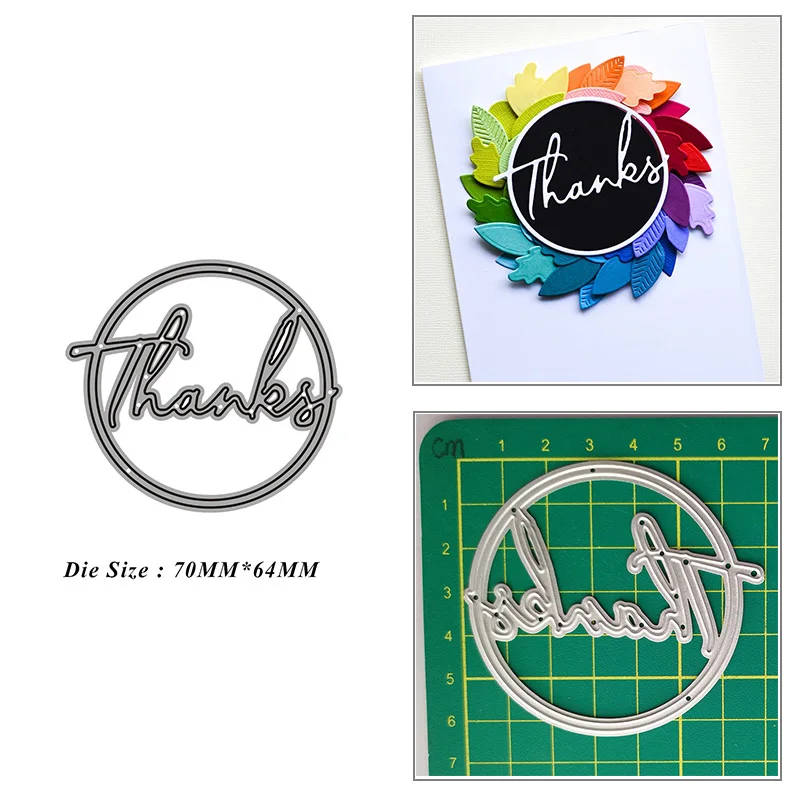 Round Thank You English Words Metal Cutting Dies for DIY Scrapbook Album Paper Card Decoration Crafts Embossing 2021 New Dies
Round Thank You English Words Metal Cutting Dies for DIY Scrapbook Album Paper Card Decoration Crafts Embossing 2021 New Dies